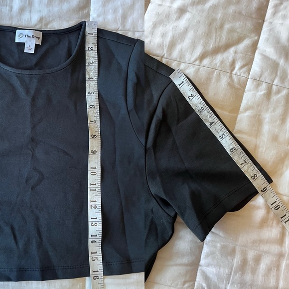 NWOT The Drop Crop Top S Black - Picture 11 of 12